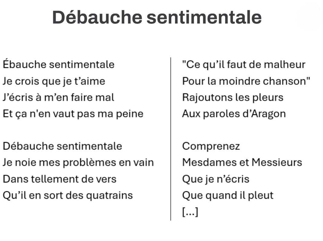 Débauche sentimentale